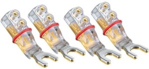 Wtyki widełkowe pozłacane pod gniazdo bananowe - WBT-0681 Cu nextgen™ WBT-PlasmaProtect™ 4szt.