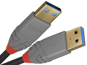 Kabel USB 3.0 typ A - Lindy Anthra Line 36750 0,5m