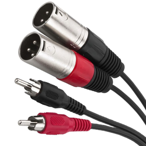 Kabel 2RCA - 2XLR - Monacor MCA-127P