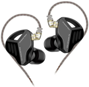 Słuchawki dokanałowe przewodowe - KZ ZVX Czarne