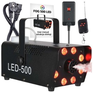 Wytwornica dymu mgły na pilota - LIGHT4ME FOG 500 LED