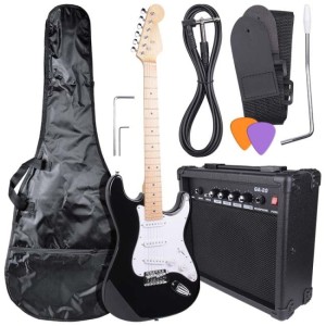 Zestaw gitarowy gitara elektryczna stratocaster - NN EG SET BK