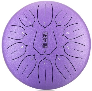 Lotus tongue drum instrument 10 Inch 11 Note Handpan - Hluru-Huashu THL11-10-Lavender | RATY | SALA ODSŁUCHOWA POZNAŃ