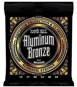 Struny do gitary akustycznej z serii Aluminium Bronze Medium - ERNIE BALL EB 2564 13-56 | RATY | SALA ODSŁUCHOWA POZNAŃ