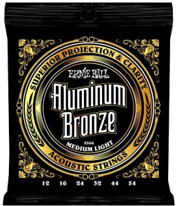 Struny do gitary akustycznej z serii Aluminium Bronze Medium Light - ERNIE BALL EB 2566 12-54 | RATY | SALA ODSŁUCHOWA POZNAŃ