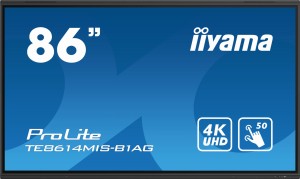 Monitor interaktywny dotykowy 86" 4K UHD z funkcjami Android - IIYAMA PROLITE TE8614MIS-B1AG | RATY 0% | SALA ODSŁUCHOWA POZNAŃ