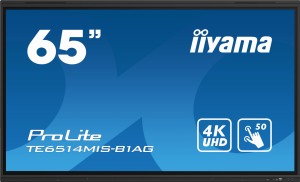 Monitor interaktywny dotykowy 65" 4K UHD z funkcjami Android - IIYAMA PROLITE TE6514MIS-B1AG | RATY 0% | SALA ODSŁUCHOWA POZNAŃ
