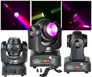 Mini głowica ruchoma LED dwustronna - LIGHT4ME TWIN BEAM 210