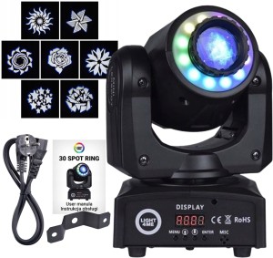 Przenośna mała głowica ruchoma LED - LIGHT4ME 30 SPOT RING 
