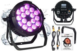 Reflektor zewnętrzny LED oświetlacz sceniczny - EVOLIGHTS GLAZE PAR IP65 | RATY 0% | SALA ODSŁUCHOWA POZNAŃ