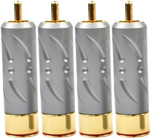 Wtyki RCA pozłacane - Viborg VR109G 4 szt. | RATY 0% | SALA ODSŁUCHOWA POZNAŃ