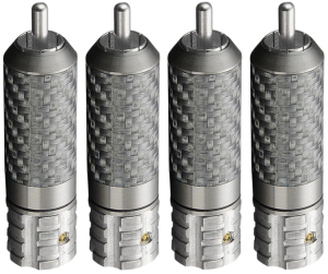 Zestaw wtyków RCA rodowanych - Viborg VR108R 4 szt. | RATY 0% | SALA ODSŁUCHOWA POZNAŃ