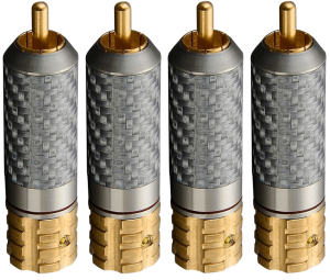 Zestaw wtyków RCA pozłacanych - Viborg VR108G 4 szt. | RATY 0% | SALA ODSŁUCHOWA POZNAŃ