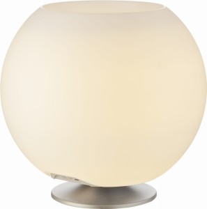 Głośnik bezprzewodowy Bluetooth, lampka LED i schowek na napoje 3w1 - Kooduu Sphere Brushed Silver | RATY 0% | SALA ODSŁUCHOWA POZNAŃ