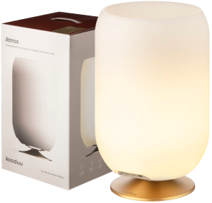 Głośnik bezprzewodowy Bluetooth, lampka LED i schowek na napoje 3w1 - Kooduu Atmos Brass | RATY 0% | SALA ODSŁUCHOWA POZNAŃ
