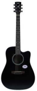 Gitara akustyczna 4/4 - SAGA SF600C BK | RATY 0% | SALA ODSŁUCHOWA POZNAŃ