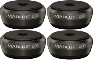 Podkładki antywibracyjne - Viablue UFO Absorbers Czarne (komplet 4szt.) | RATY 0% | SALA ODSŁUCHOWA POZNAŃ