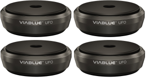 Podkładki antywibracyjne - Viablue UFO XL Absorbers Czarne (komplet 4szt.) | RATY 0% | SALA ODSŁUCHOWA POZNAŃ