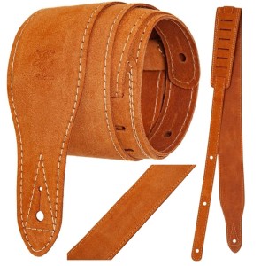 Zamszowy pasek do gitary - Minotaur Straps Classic Suede Camel Brown 179934 | RATY | SALA ODSŁUCHOWA POZNAŃ