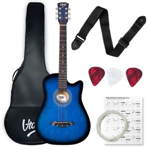 Gitara akustyczna 4/4 do nauki dla początkujących kostki pasek zapasowe struny pokrowiec akordy - V-TONE AG ONE BB | RATY | SALA ODSŁUCHOWA POZNAŃ