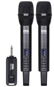Mikrofony bezprzewodowe zestaw 2 nadajniki doręczne 2.4 Ghz do 30 metrów - DNA FREEMIC DOUBLE  | RATY | SALA ODSŁUCHOWA POZNAŃ