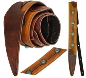 Pasek do gitary uniwersalny - Minotaur Straps Texas Concho Brown 386689 | RATY | SALA ODSŁUCHOWA POZNAŃ