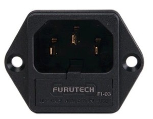 Gniazdo zasilające IEC pozłacane z mocowaniem bezpiecznika - Furutech FI-03 G | RATY | SALA ODSŁUCHOWA POZNAŃ
