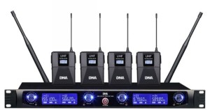 Zestaw 4 bezprzewodowe mikrofony nagłowne system nagłośnienia - DNA WM4 HEAD SET | RATY 0% | SALA ODSŁUCHOWA POZNAŃ