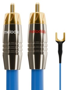 Kabel 2xRCA Sky Blue PHONO do gramofonu z żyłą uziemiającą - Melodika SBPH30 (SBPH-30) 3m | RATY | SALA ODSŁUCHOWA POZNAŃ