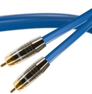 Kabel do subwoofera (RCA-RCA) - Melodika SBSW05 Sky Blue 0.5m | RATY | SALA ODSŁUCHOWA POZNAŃ