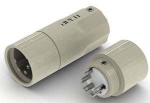 Wysokiej klasy męski 4-pinowy wtyk XLR z miedzi tellurowej (rodowany) - aeco AX4-1611R | RATY | SALA ODSŁUCHOWA POZNAŃ