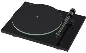 Gramofon analogowy z wkładką (OM10)  i przedwzmacniaczem gramofonowym - Project T1 EVO Phono Czarny Połysk | RATY 0% | SALA ODSŁUCHOWA POZNAŃ
