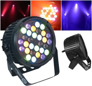 Reflektor sceniczny estradowy UV LED - LIGHT4ME BLACK PAR 30x3W RGBA  | RATY | SALA ODSŁUCHOWA POZNAŃ