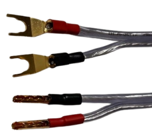 Zworki głośnikowe widełki-banany - Inakustik Silver Premium 25cm z końcówkami KaCsa | RATY | SALA ODSŁUCHOWA POZNAŃ