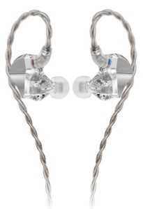 Hybrydowe, przewodowe słuchawki douszne - FiiO JH5 Silver | RATY | SALA ODSŁUCHOWA POZNAŃ 