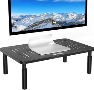 Uniwersalna, ergonomiczna półka pod monitor / laptopa - Mozos SPM3  | RATY | SALA ODSŁUCHOWA POZNAŃ