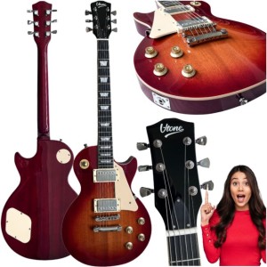 Gitara elektryczna 4/4 Les Paul 39" HH cutaway klucz imbusowy - V-TONE VLP1 BS Honey-Wine | RATY 0% | SALA ODSŁUCHOWA POZNAŃ