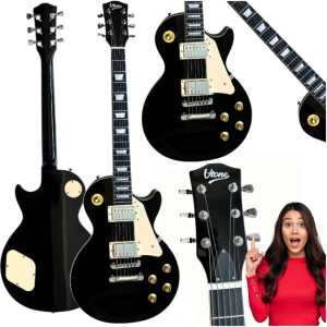 Gitara elektryczna 4/4 Les Paul 39" HH cutaway klucz imbusowy - V-TONE VLP1 BK Czarna | RATY 0% | SALA ODSŁUCHOWA POZNAŃ 