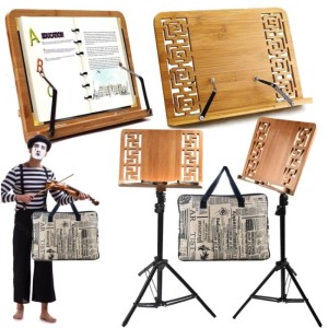 Drewniany pulpit do nut z zaciskami statyw stalowy solidny pokrowiec zestaw - DNA WP1 | RATY | SALA ODSŁUCHOWA POZNAŃ