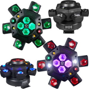 Multiefekt świetlny LED RGBWA 6w1 efekt beam Bee Eye 2x laser R/G stroboskop W/A oświetlenie dyskotekowe klubowe DJ - LIGHT4ME COSMOS  | RATY 0% | SALA ODSŁUCHOWA POZNAŃ