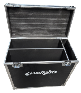Solidna skrzynia transportowa na 2 reflektory sceniczne retro -  EVOLIGHTS LUMEN 7 RING CASE 2IN1 | RATY 0% | SALA ODSŁUCHOWA POZNAŃ