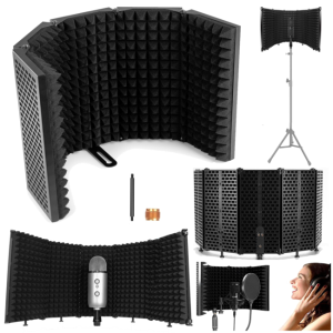 Kabina akustyczna przenośna ekran studyjny filtr do mikrofonu osłona wyciszająca - DNA NSP  | RATY | SALA ODSŁUCHOWA POZNAŃ