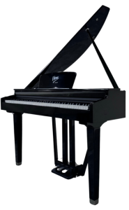 Pianino cyfrowe grand piano stacjonarne czarne ważone klawisze klawiatura młoteczkowa USB-B AUX IN LINE OUT 2 wyjścia słuchawkowe - V-TONE GP-88 BK | RATY 0% | SALA ODSŁUCHOWA POZNAŃ