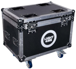 Skrzynia transportowa na 2 głowice ruchome akcesoria 4 kółka mechanizm blokady -  LIGHT4ME VENOM WASH 28x15 CASE 2IN1 | RATY 0% | SALA ODSŁUCHOWA POZNAŃ