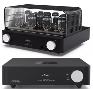 Lampowy wzmacniacz zintegrowany - Fezz Olympia EVO Black Ice + Lampowy przetwornik cyfrowo-analogowy - Fezz Equinox EVO Black Ice | RATY 0% | SALA ODSŁUCHOWA POZNAŃ