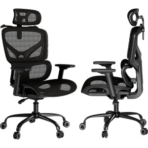 Fotel ergonomiczny biurowy regulowany - Mozos ERGO-V | RATY 0% | SALA ODSŁUCHOWA POZNAŃ