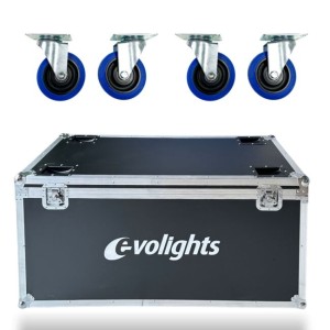 Skrzynia transportowa na 4 efekty oświetleniowe akcesoria 4 kółka mechanizm blokady - EVOLIGHTS VORTEX CASE 4IN1 | RATY 0% | SALA ODSŁUCHOWA POZNAŃ
