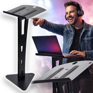 Stanowisko statyw DJ pulpit pod laptop kontroler paski antypoślizgowe 108 cm do 20 kg - DNA PODIUM  | RATY 0% | SALA ODSŁUCHOWA POZNAŃ