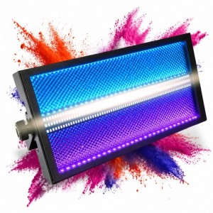 Stroboskopowy efekt oświetleniowy LED DMX 216x0,3W CW + 144x0,3W RGB uchwyt montażowy - LIGHT4ME VENOM STROBE V2  | RATY | SALA ODSŁUCHOWA POZNAŃ