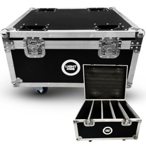 Skrzynia transportowa na 4 ruchome efekty oświetleniowe przegroda na akcesoria 4 kółka mechanizm blokady -  LIGHT4ME AURORA WASH HEAD CASE 4IN1  | RATY 0% | SALA ODSŁUCHOWA POZNAŃ